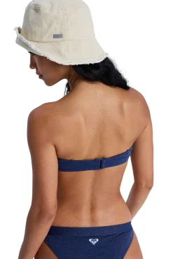 Top de biquíni bandeau com brilho