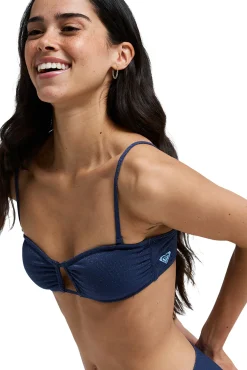 Top de biquíni bandeau com brilho