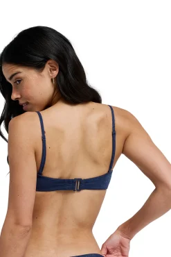 Top de biquíni bandeau com brilho