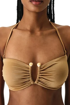 Top de biquíni bandeau Leas