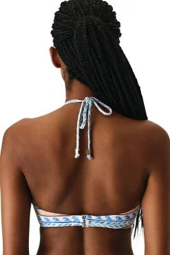 Top de biquíni bandeau Santorini