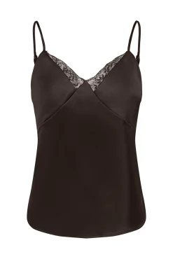 Top de lingerie acetinado