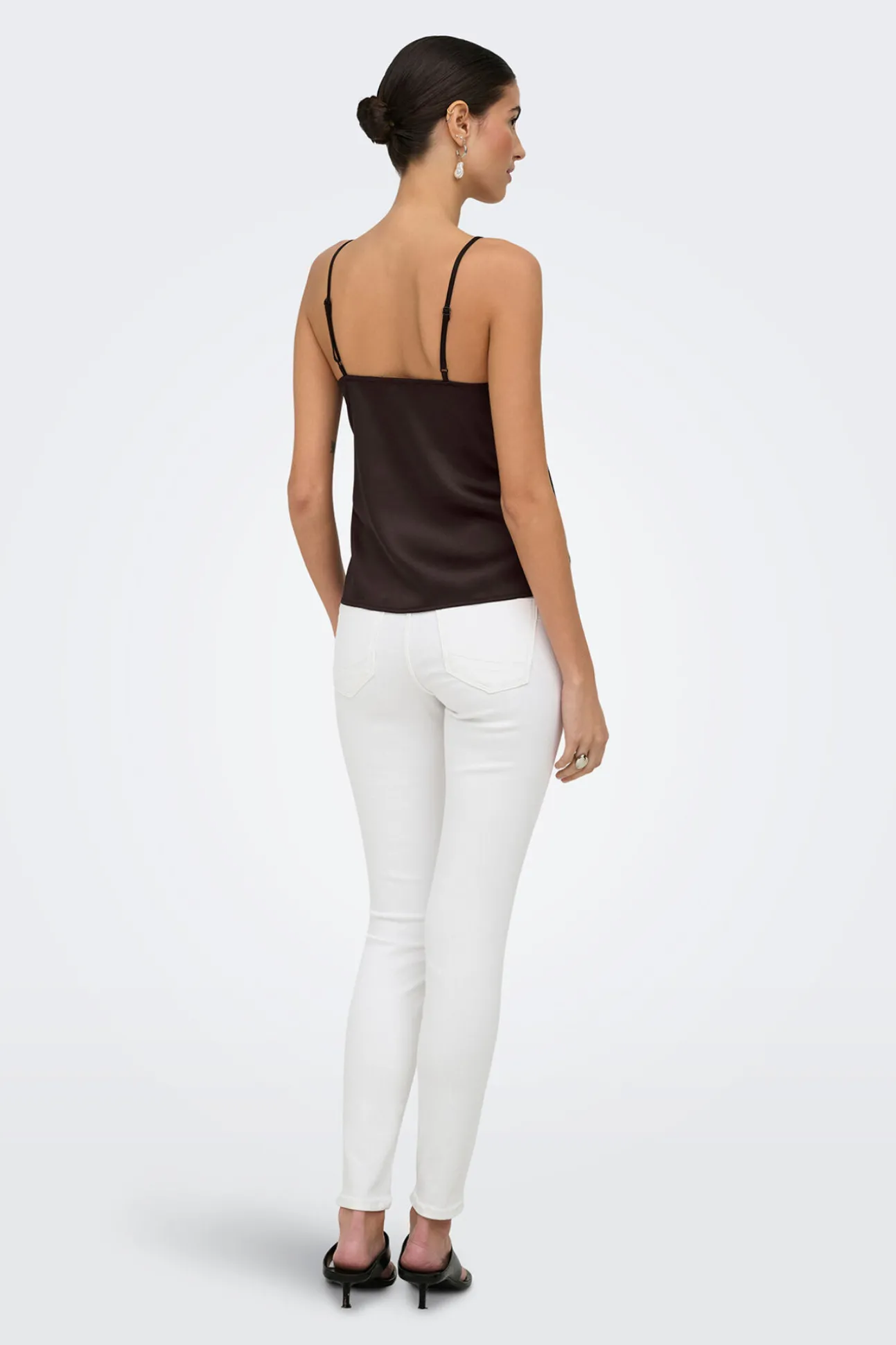 Top de lingerie acetinado