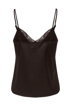 Top de lingerie acetinado