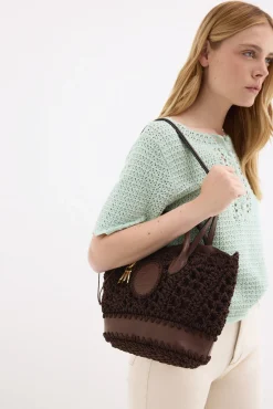 Top de malha crochet