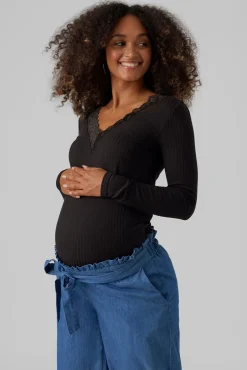 Top de malha para maternity