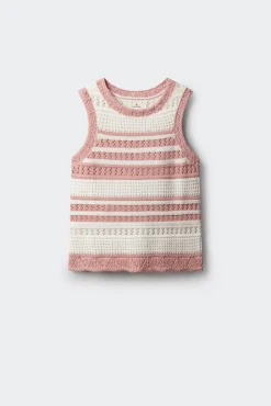 Top de malha para menina