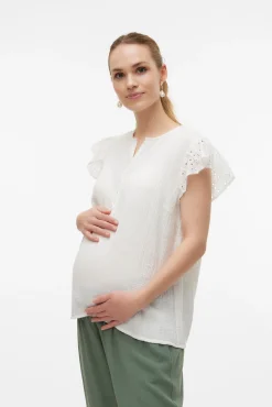 Top de manga corta maternity y lactancia