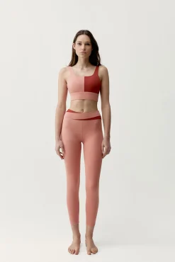 Top desportivo Kate coral/vermelho