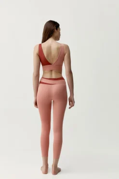 Top desportivo Kate coral/vermelho