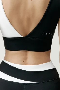Top desportivo Kate preto/branco