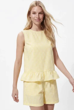 Top estampado vichy