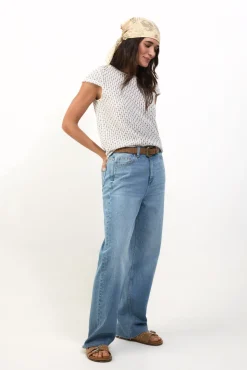 Top manga corta crochet
