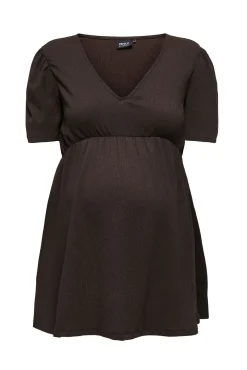 Top manga curta maternity