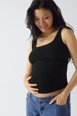 Top sem costuras sem mangas maternity