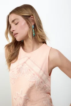 Top tirantes detalle blonda