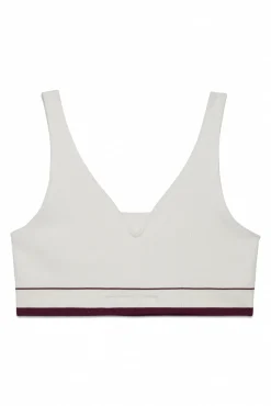 Top triangular sem costura LOVELY branco