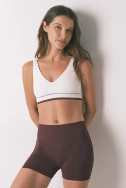 Top triangular sem costura LOVELY branco