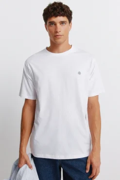 T-shirt básica com logo Springfield