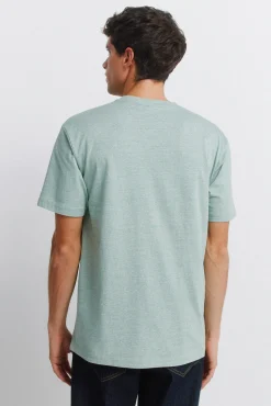 T-shirt básica microrrisca