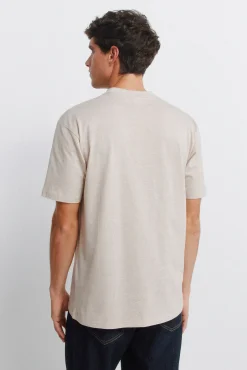 T-shirt básica microrrisca