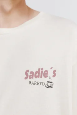 T-shirt com estampado de bar