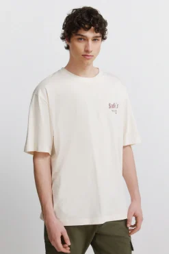 T-shirt com estampado de bar