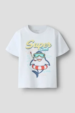T-shirt 3D manga curta para menino