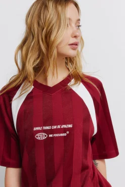 T-shirt de futebol com peças