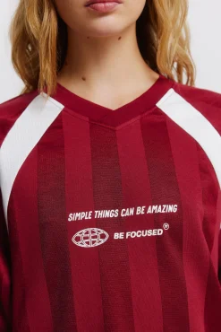 T-shirt de futebol com peças