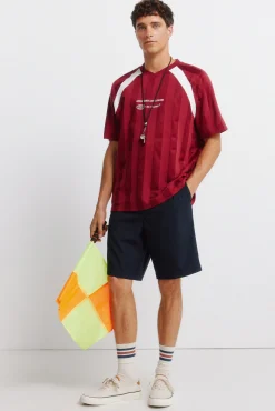 T-shirt de futebol com peças