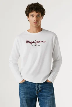 T-shirt de manga comprida com logo