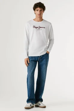 T-shirt de manga comprida com logo