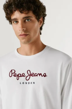 T-shirt de manga comprida com logo
