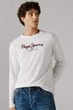 T-shirt de manga comprida com logo