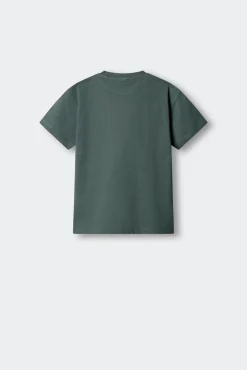 T-shirt de manga curta carro vermelho criança