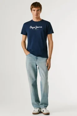 T-shirt de manga curta com logo