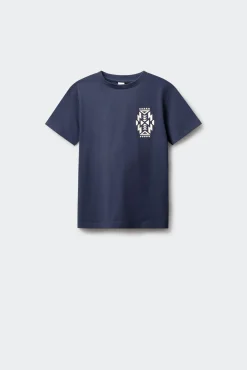 T-shirt de manga curta com gráfico étnico para menino