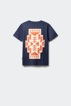 T-shirt de manga curta com gráfico étnico para menino