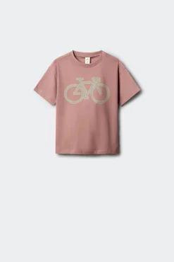 T-shirt de manga curta de bicicleta para menino