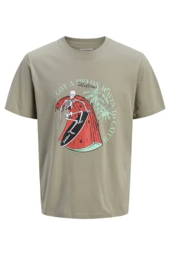 T-shirt de manga curta estampada