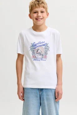T-shirt de manga curta estampada