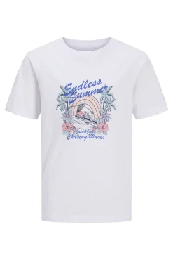 T-shirt de manga curta estampada
