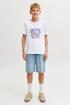 T-shirt de manga curta estampada
