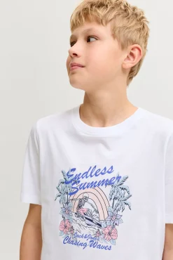 T-shirt de manga curta estampada