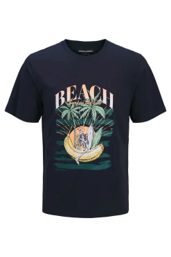 T-shirt de manga curta estampada