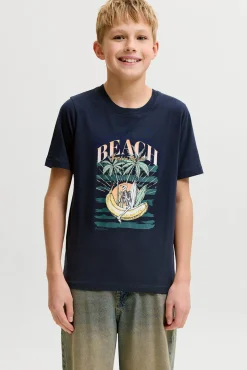 T-shirt de manga curta estampada