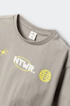 T-shirt de manga curta jogger para menino