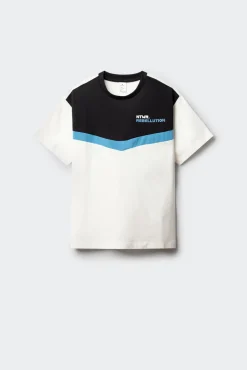 T-shirt de manga curta jogger para menino
