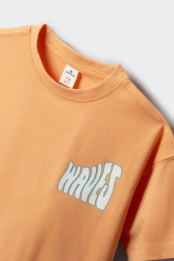 T-shirt de manga curta "Make Wavesr" para menino